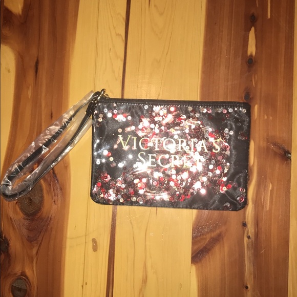 NWT Victoria's Secret Sequin Tote & Wristlet - Picture 4 of 4